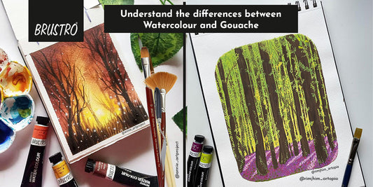 Understand the differences between Watercolour and Gouache