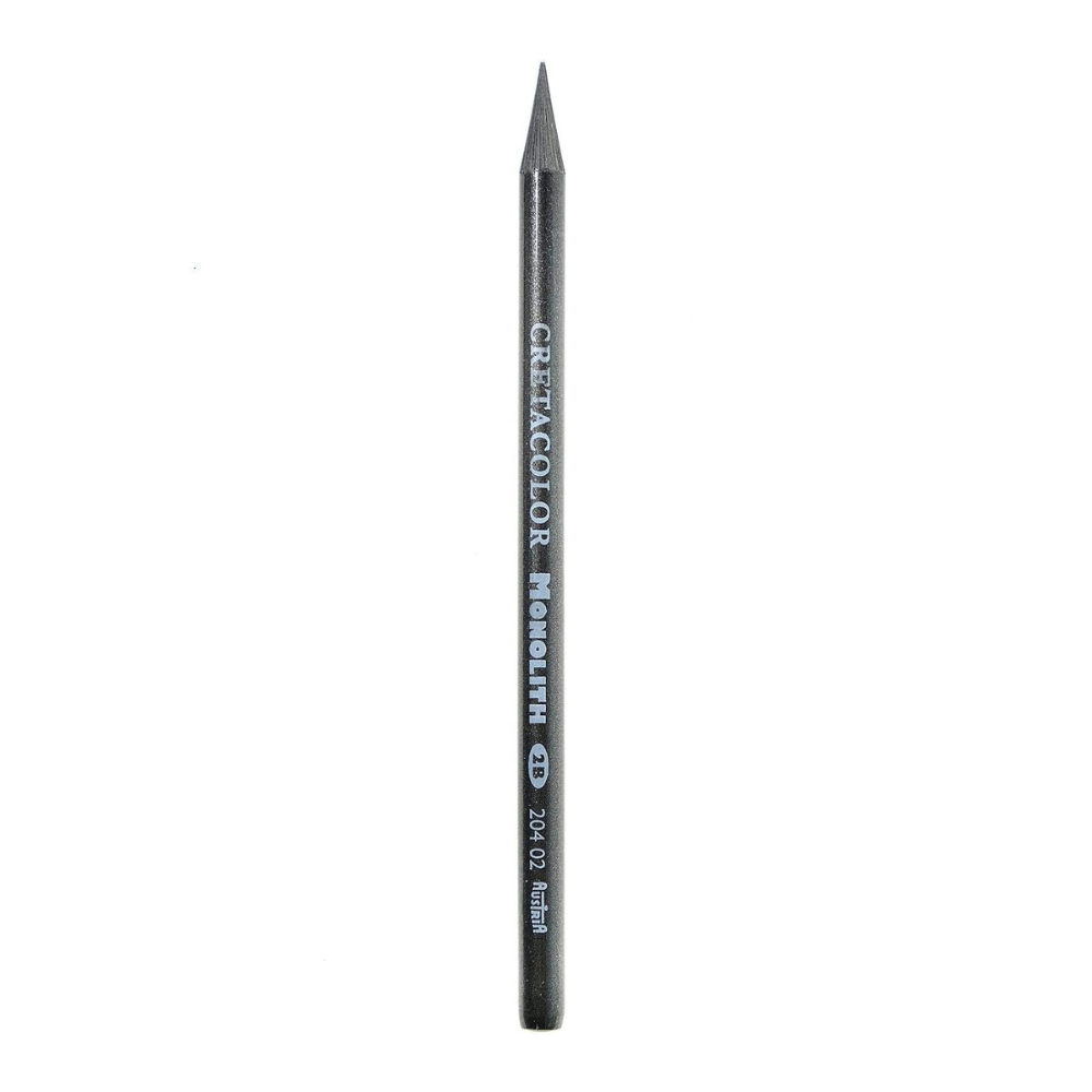 CRETACOLOR Monolith Woodless Graphite Pencils Pack of 12, Black | Ideal for Drawing, Sketching, Mandala, Shading, Portrait, Pencils for Artists, Fine Art Students