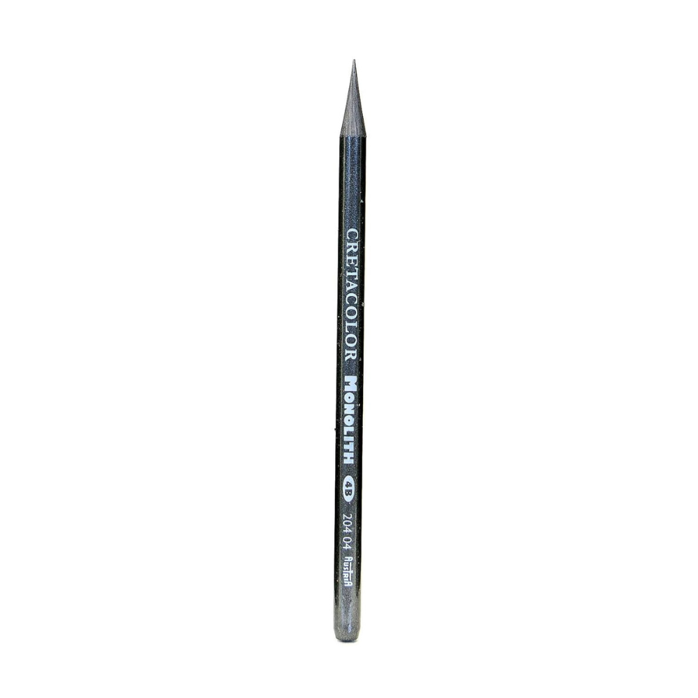 CRETACOLOR Monolith Woodless Graphite Pencils Pack of 12, Black | Ideal for Drawing, Sketching, Mandala, Shading, Portrait, Pencils for Artists, Fine Art Students