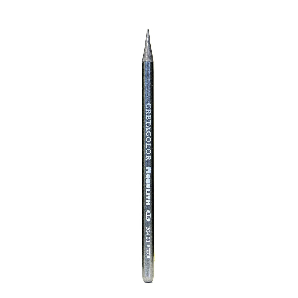 CRETACOLOR Monolith Woodless Graphite Pencils Pack of 12, Black | Ideal for Drawing, Sketching, Mandala, Shading, Portrait, Pencils for Artists, Fine Art Students