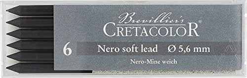 Cretacolor Artists' Nero Leads Soft (Set of 6)
