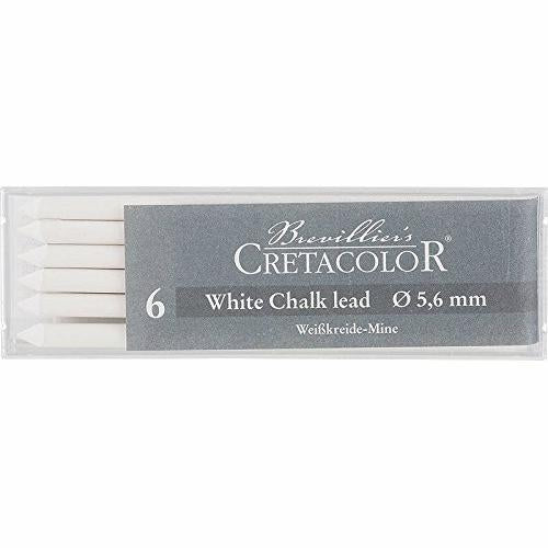 Cretacolor Artists' White Pastel Dry Leads Medium (Set of 6)