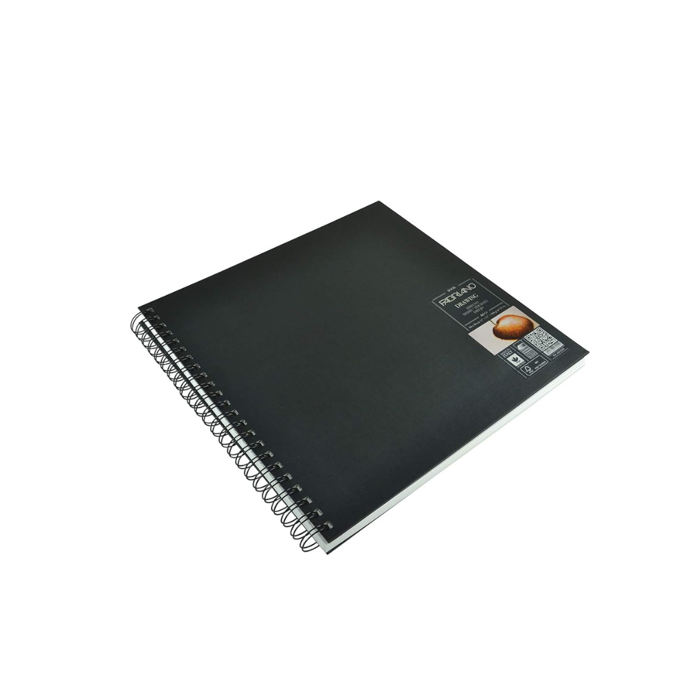 Fabriano White Drawing Book Spiral Bound Squared 30X30 cm, 160 GSM 60 Sheets