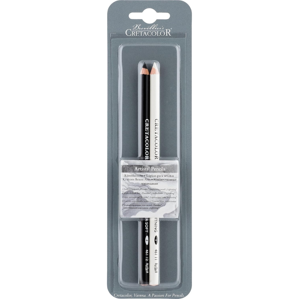 Cretacolor Artists' Pencils Thunder & Lightning (Blister Pack of 2)