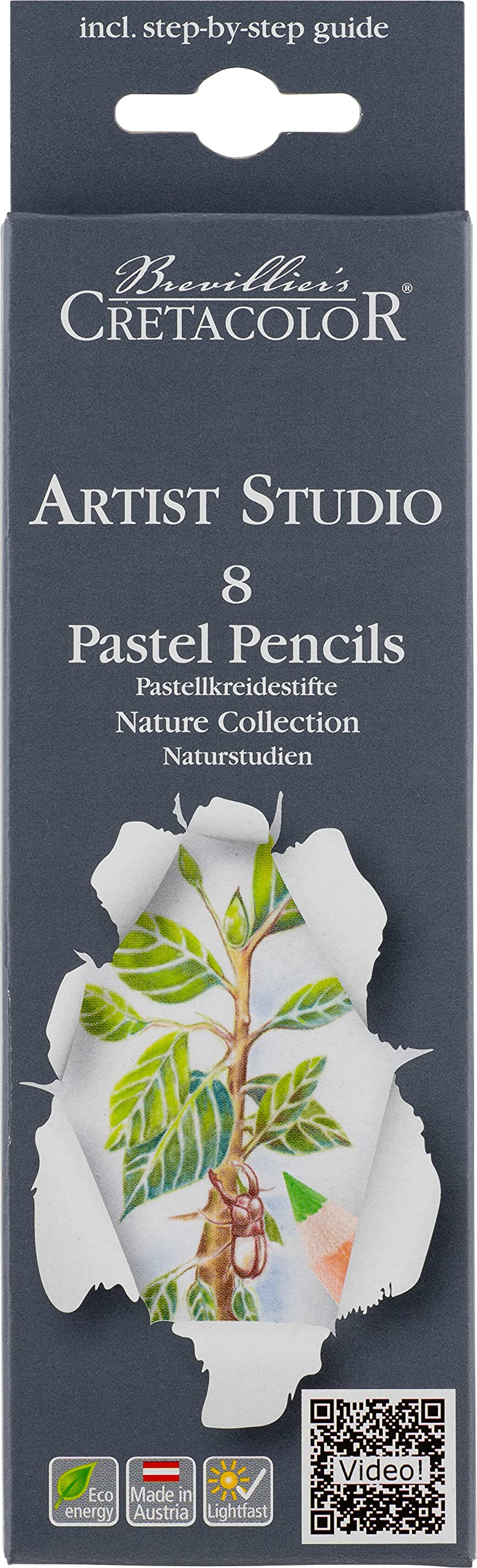 Cretacolor Artists Studio Line Pastel Pencil Set of 8 - Nature Collection