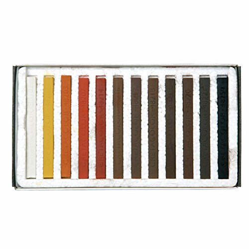 Cretacolor Hard Pastel Carre Brown Set of 12