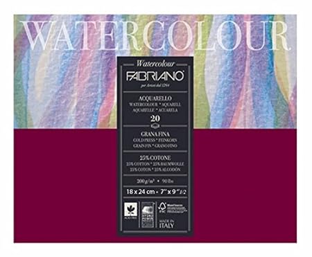 Fabriano Studio Watercolor Blocks CP 200 GSM