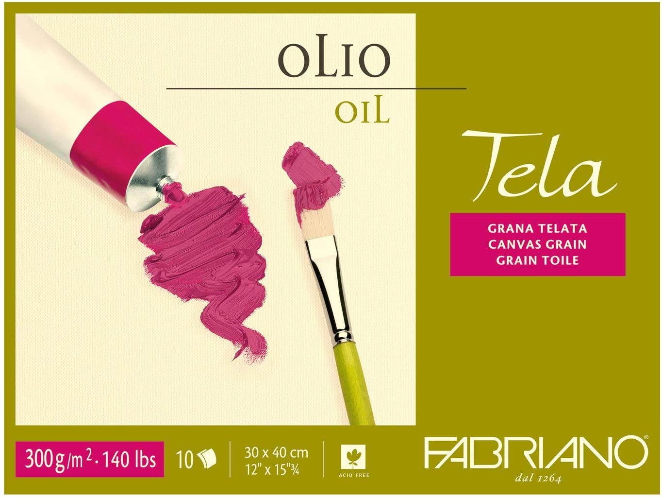 Fabriano Tela Oil Painting Blocks 300 GSM 30 X 40 CM