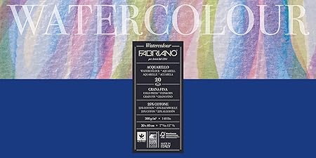 Fabriano Studio Watercolor Blocks CP 300 GSM 20 Sheets