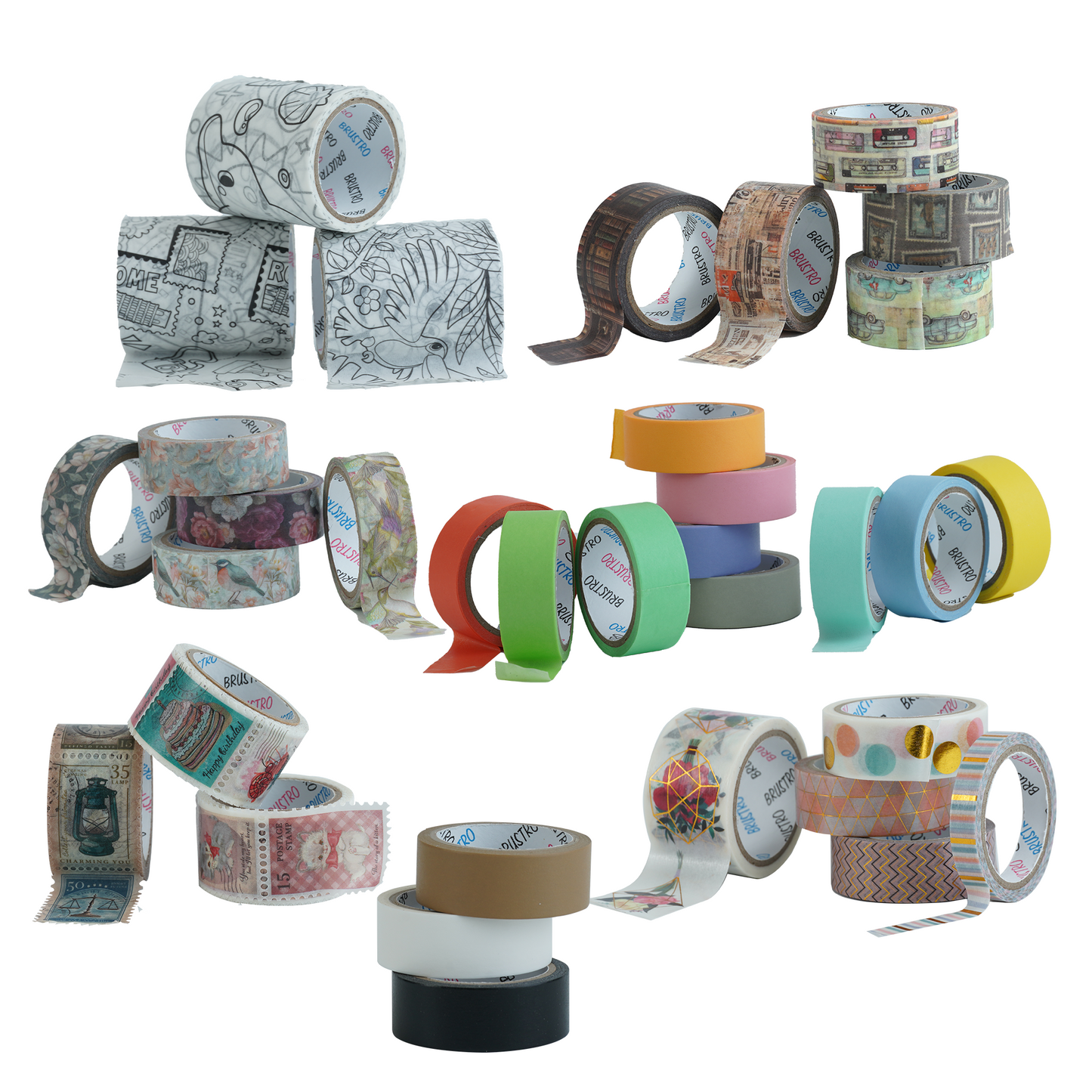 Brustro Washi Tape Bundle