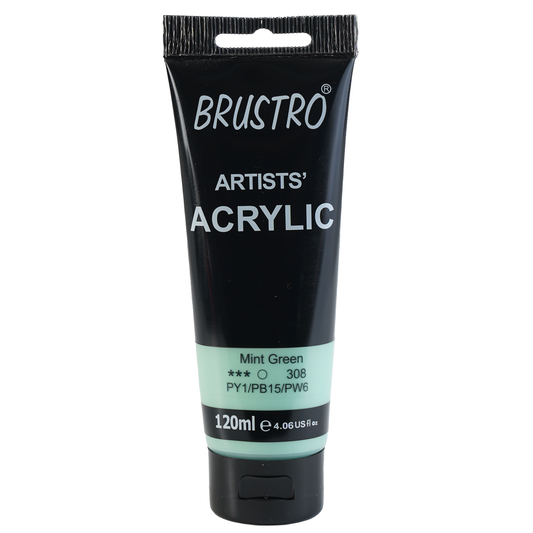 BRUSTRO Artists Acrylic 120ml Mint Green (Pastel Tone)