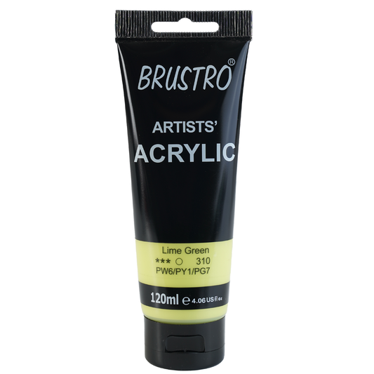 BRUSTRO Artists Acrylic 120ml Lime Green (Pastel Tone)