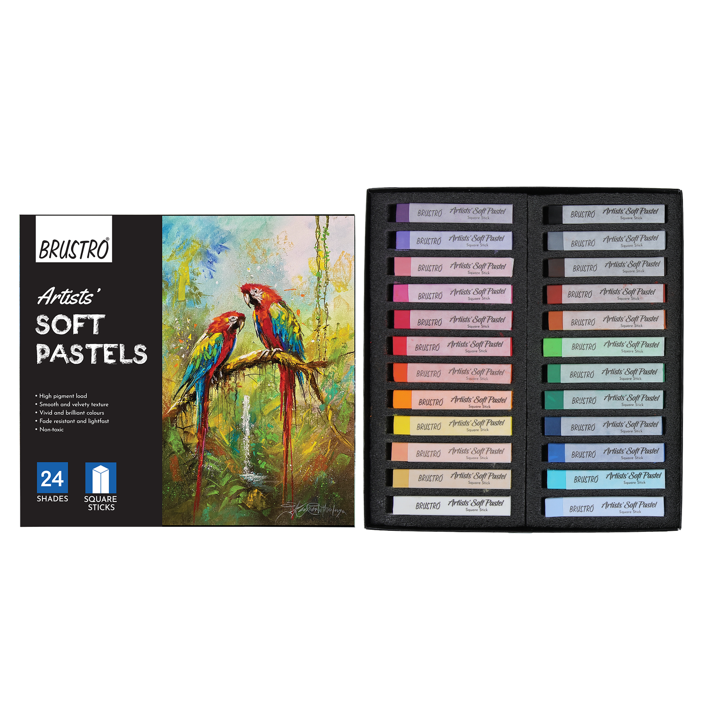 Brustro Artists' Soft Pastels Set of 24