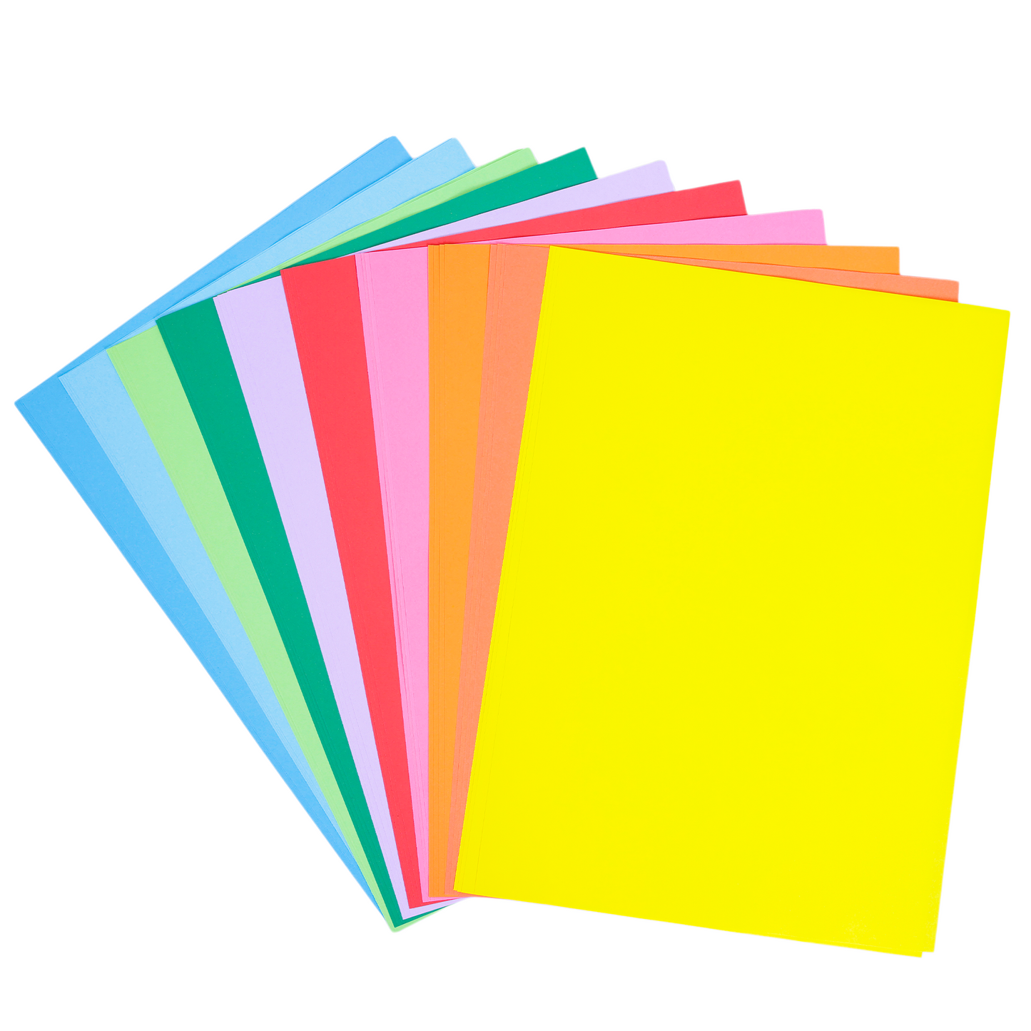 BRUSTRO Copytinta Multicoloured Craft Paper Bright | DIY Art |A4 Size | 80 GSM | Pack of 40 Sheets (10 colors x 4 sheets)