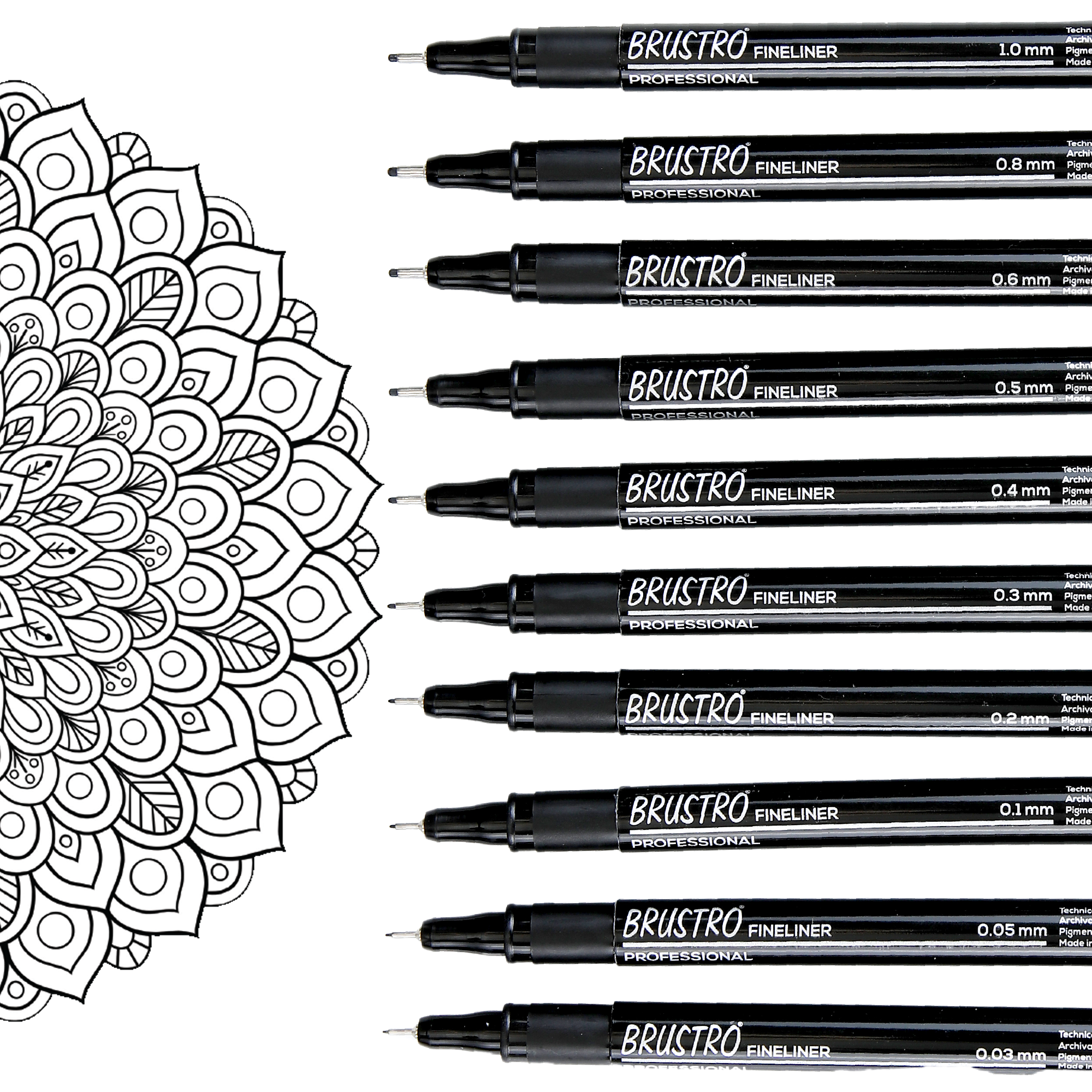 Pigment Liner Mandala Art Pen Set Price Brustro Professional