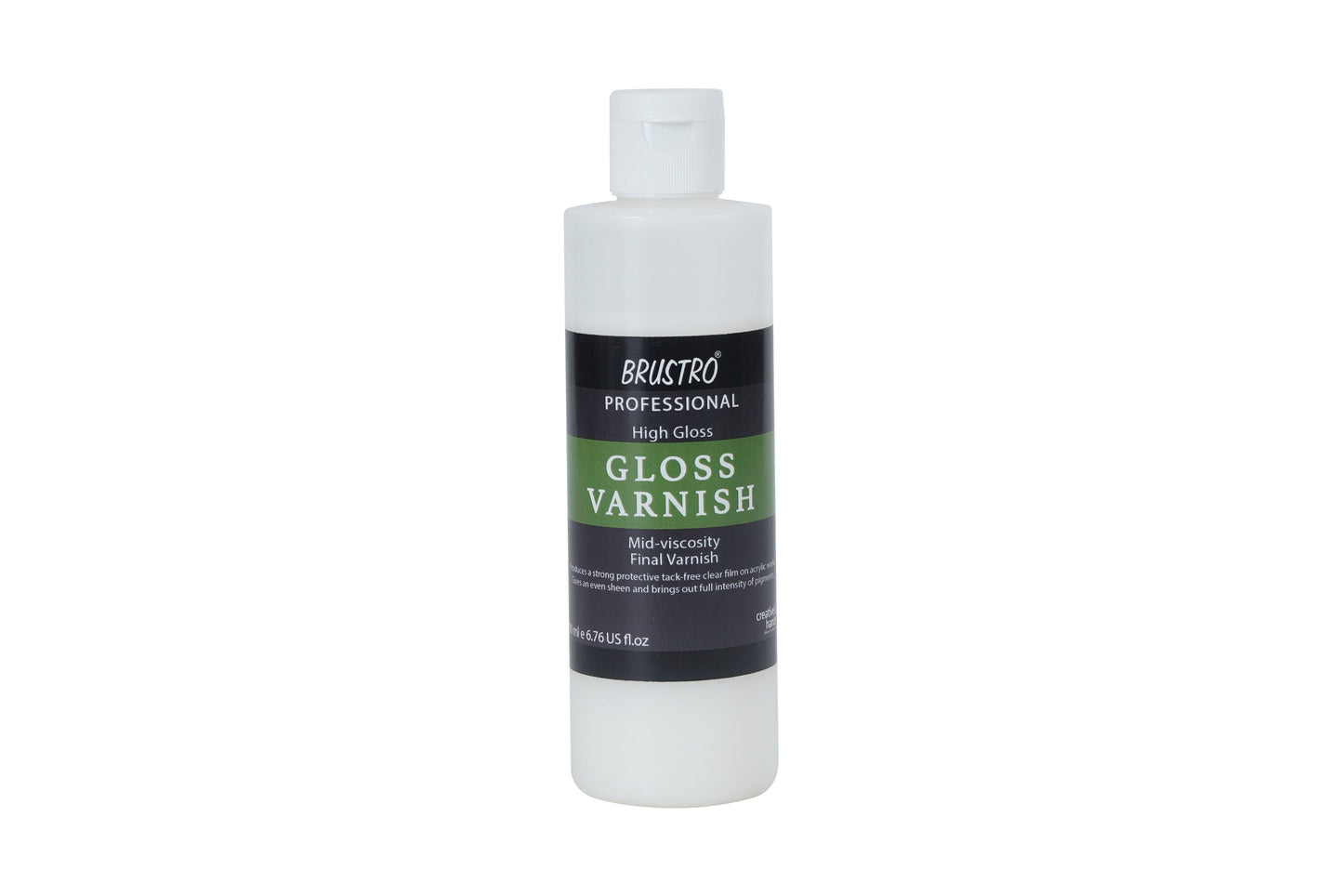 Brustro Artist's Varnish | High Gloss Finish |200ml| Apply with Brush |Perfect Coating on Acrylic Painting,Non-yellowing,Transparent,Canvas,Paper, Artwork Protection.