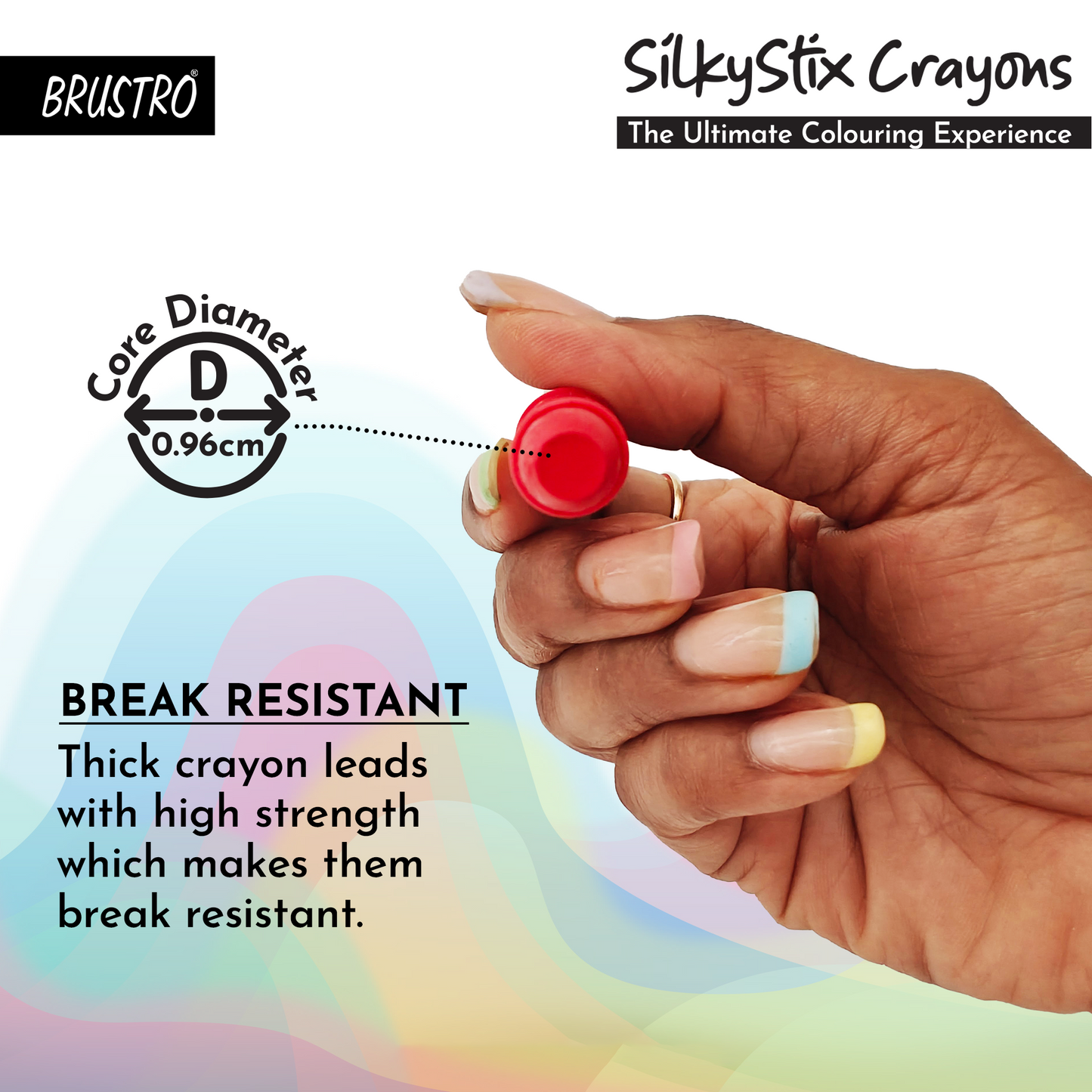 BRUSTRO SilkyStix Crayons - Set of 24 Crayon Set | Vibrant & Playful Colors, Eco-Friendly, Ideal for Blendable Painting,Graffiti,Coloring, Doodling, Safe for Students, Professional, Kids