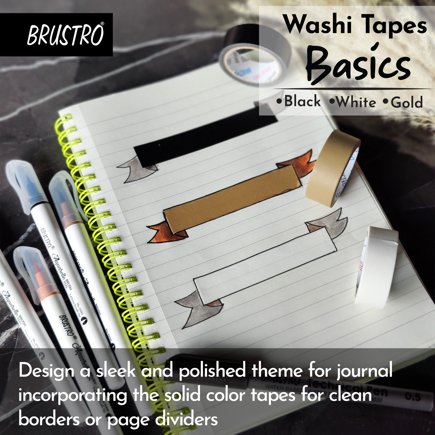 Brustro Washi Tape Bundle