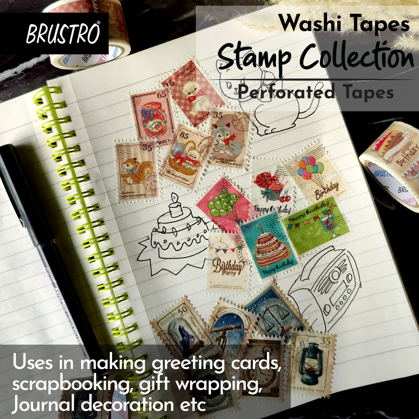 Brustro Washi Tape Bundle