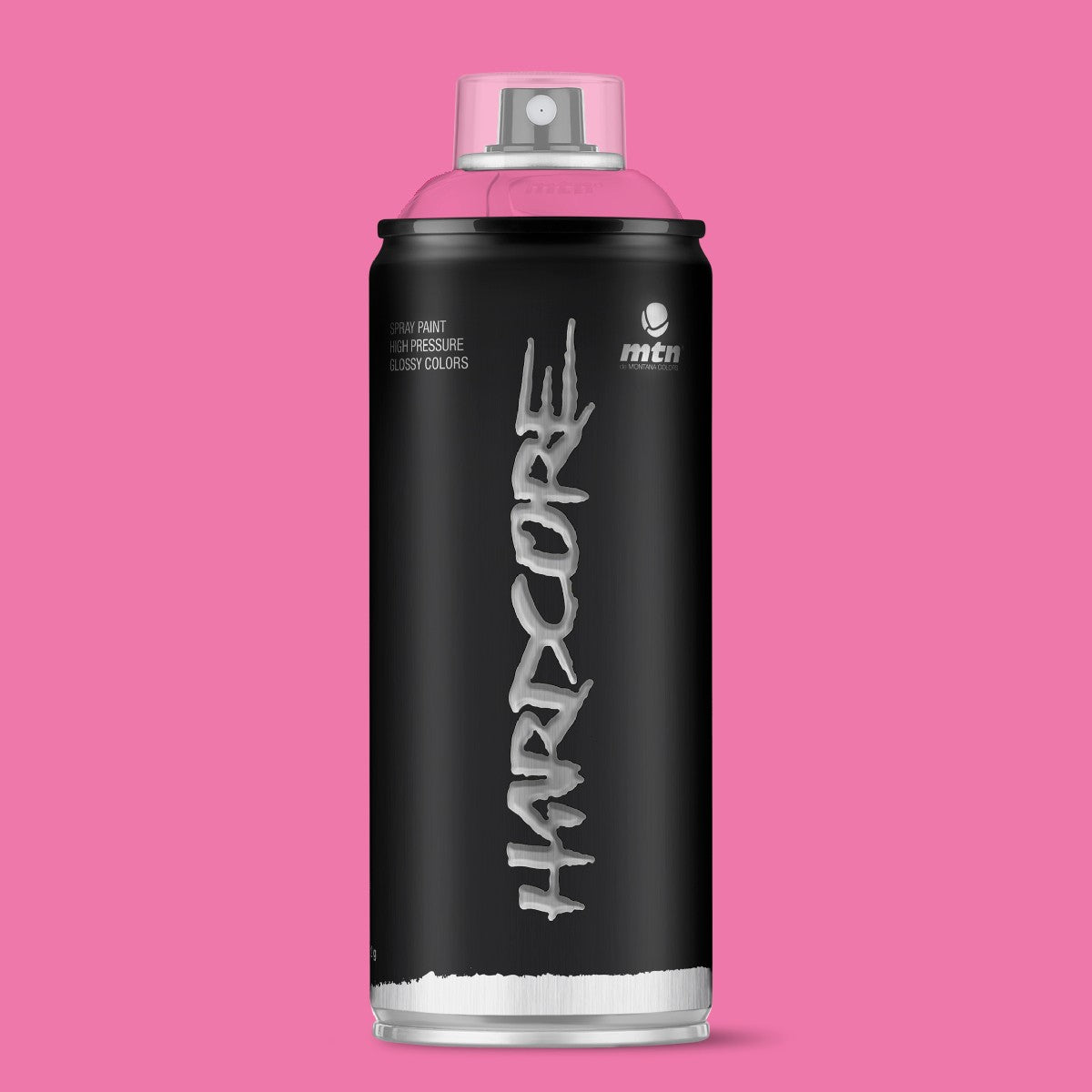 MTN Hardcore High Pressure Spray Paints |DIY, Quick Drying with gloss finish for most surfaces like Porous, Non-porous, Metal, Wood, and Walls - 400ml Love Pink