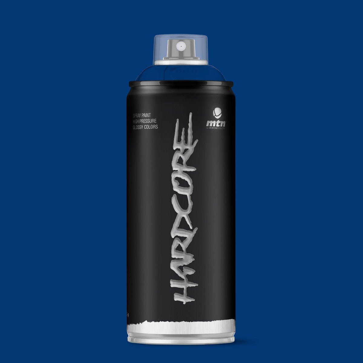MTN Hardcore High Pressure Spray Paints |DIY, Quick Drying with gloss finish for most surfaces like Porous, Non-porous, Metal, Wood, and Walls - 400ml Ultramarine Blue