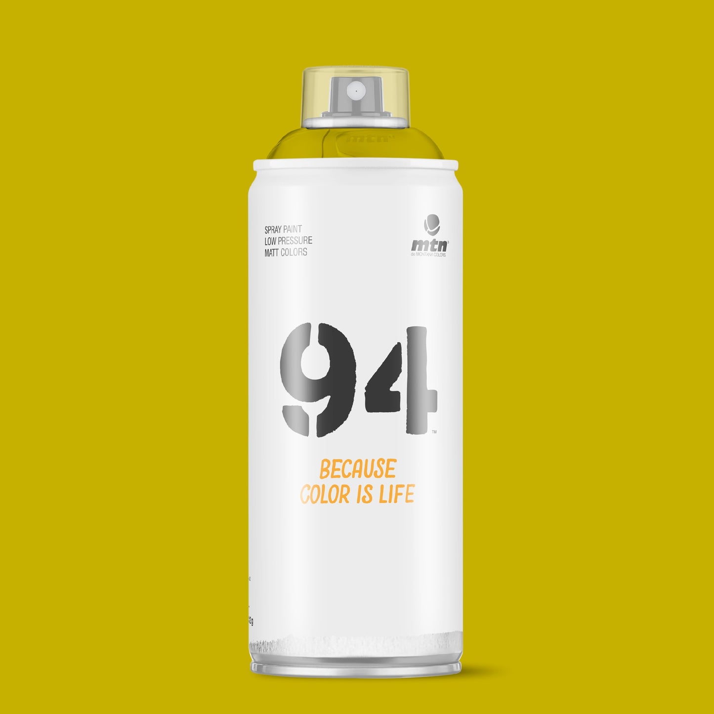 MTN 94 Low Pressure Spray Paints | DIY, Quick Drying, Matt finish, Porous, Non-porous, Metal, Wood, and Walls - 400ml - Yosemite Yellow Shade