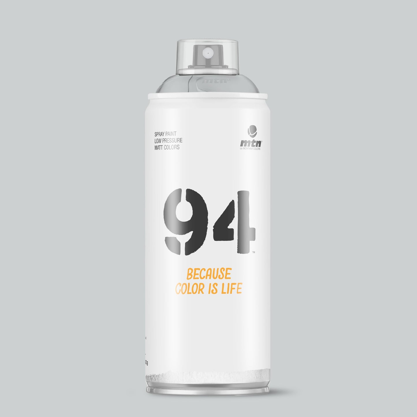MTN 94 Low Pressure Spray Paints | DIY, Quick Drying, Matt finish, Porous, Non-porous, Metal, Wood, and Walls - 400ml - Rita Grey Shade