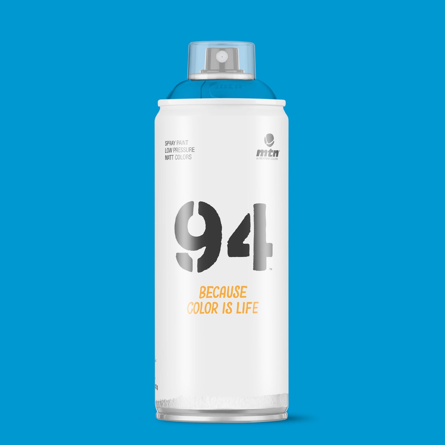 MTN 94 Low Pressure Spray Paints | DIY, Quick Drying, Matt finish, Porous, Non-porous, Metal, Wood, and Walls - 400ml - Freedom Blue Shade