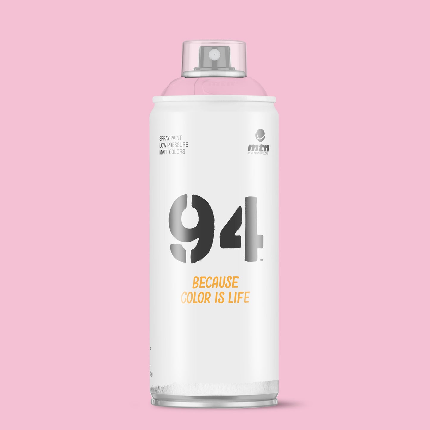 MTN 94 Low Pressure Spray Paints | DIY, Quick Drying, Matt finish, Porous, Non-porous, Metal, Wood, and Walls - 400ml - Chewing Gum Shade