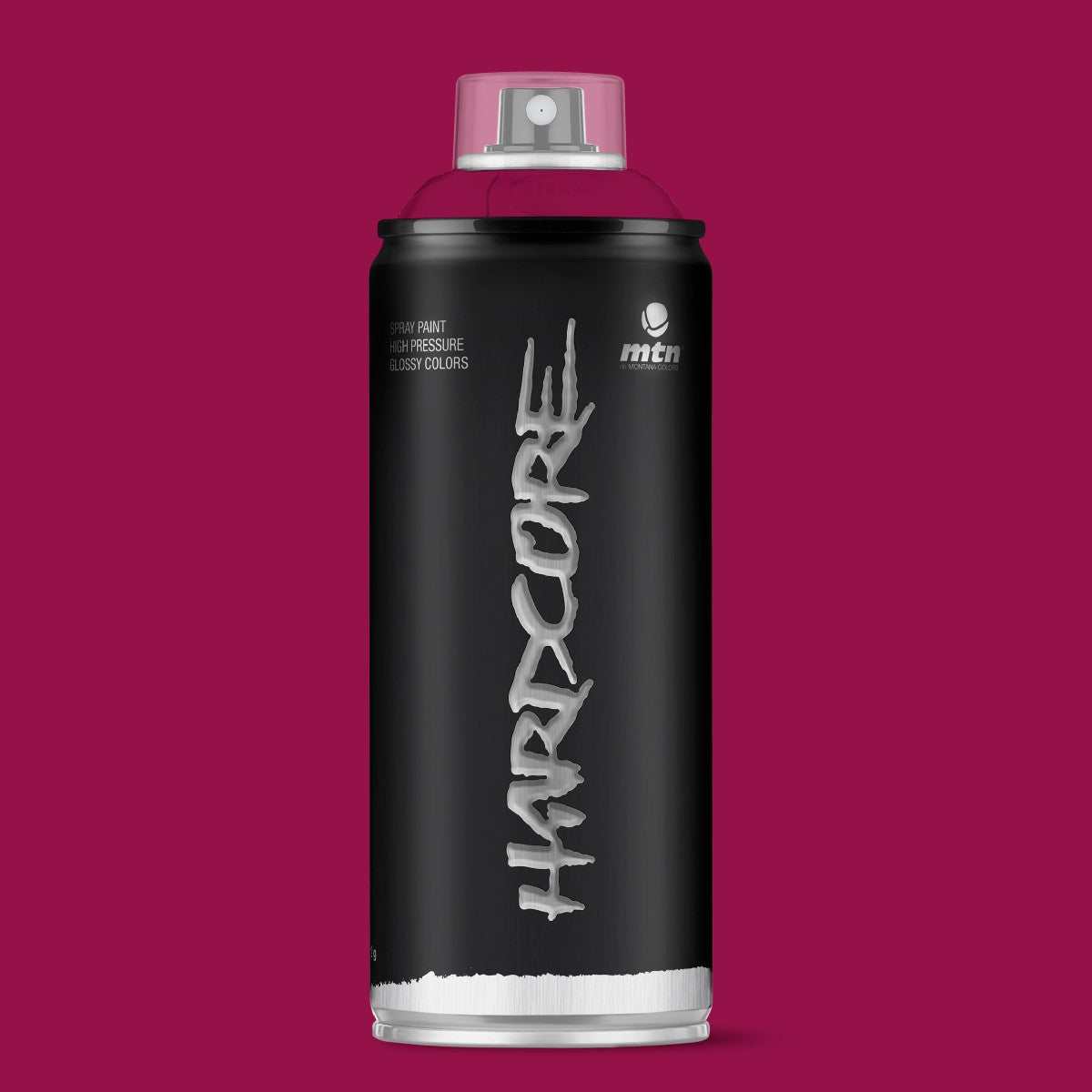 MTN Hardcore High Pressure Spray Paints |DIY, Quick Drying with gloss finish for most surfaces like Porous, Non-porous, Metal, Wood, and Walls - 400ml Merlot red