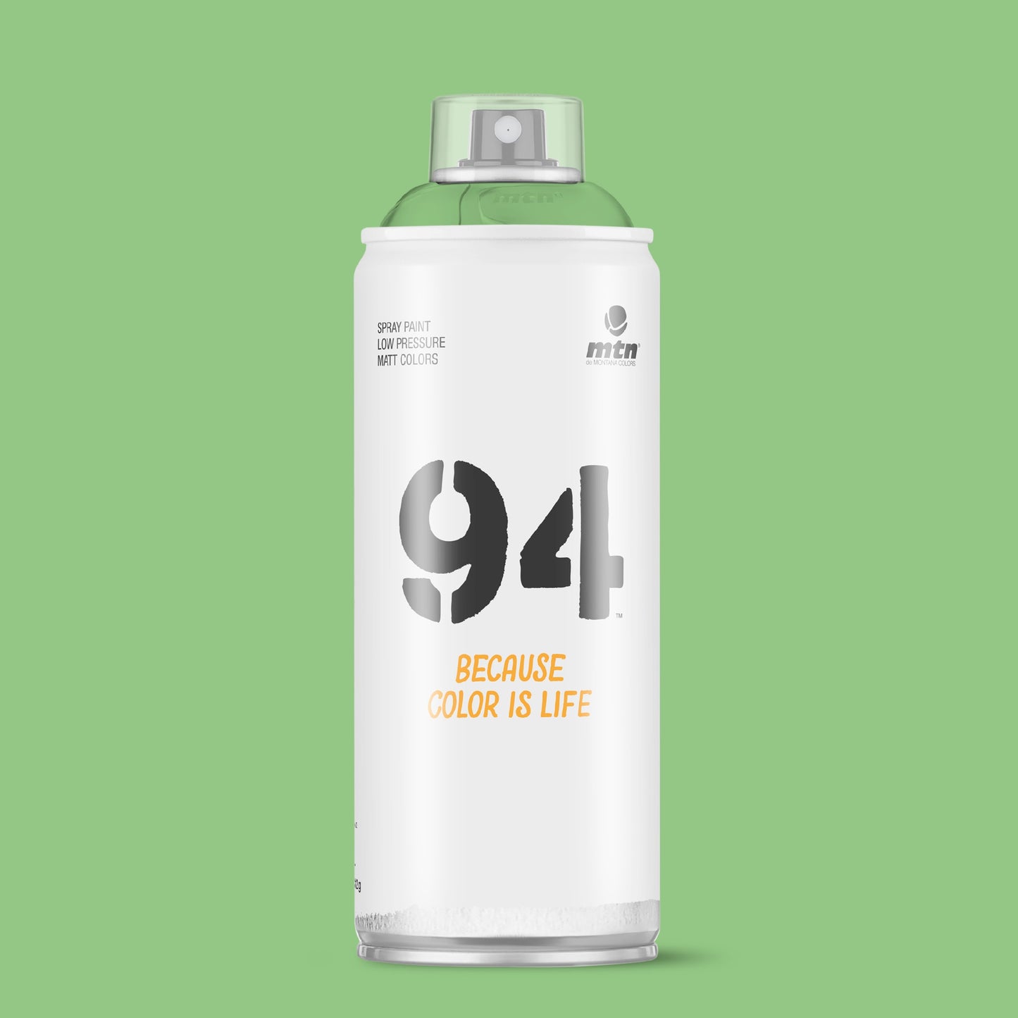 MTN 94 Low Pressure Spray Paints | DIY, Quick Drying, Matt finish, Porous, Non-porous, Metal, Wood, and Walls - 400ml - Mint Green Shade