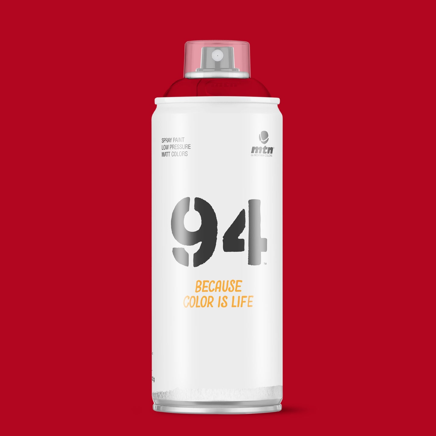 MTN 94 Low Pressure Spray Paints | DIY, Quick Drying, Matt finish, Porous, Non-porous, Metal, Wood, and Walls - 400ml - Vivid Red Shade