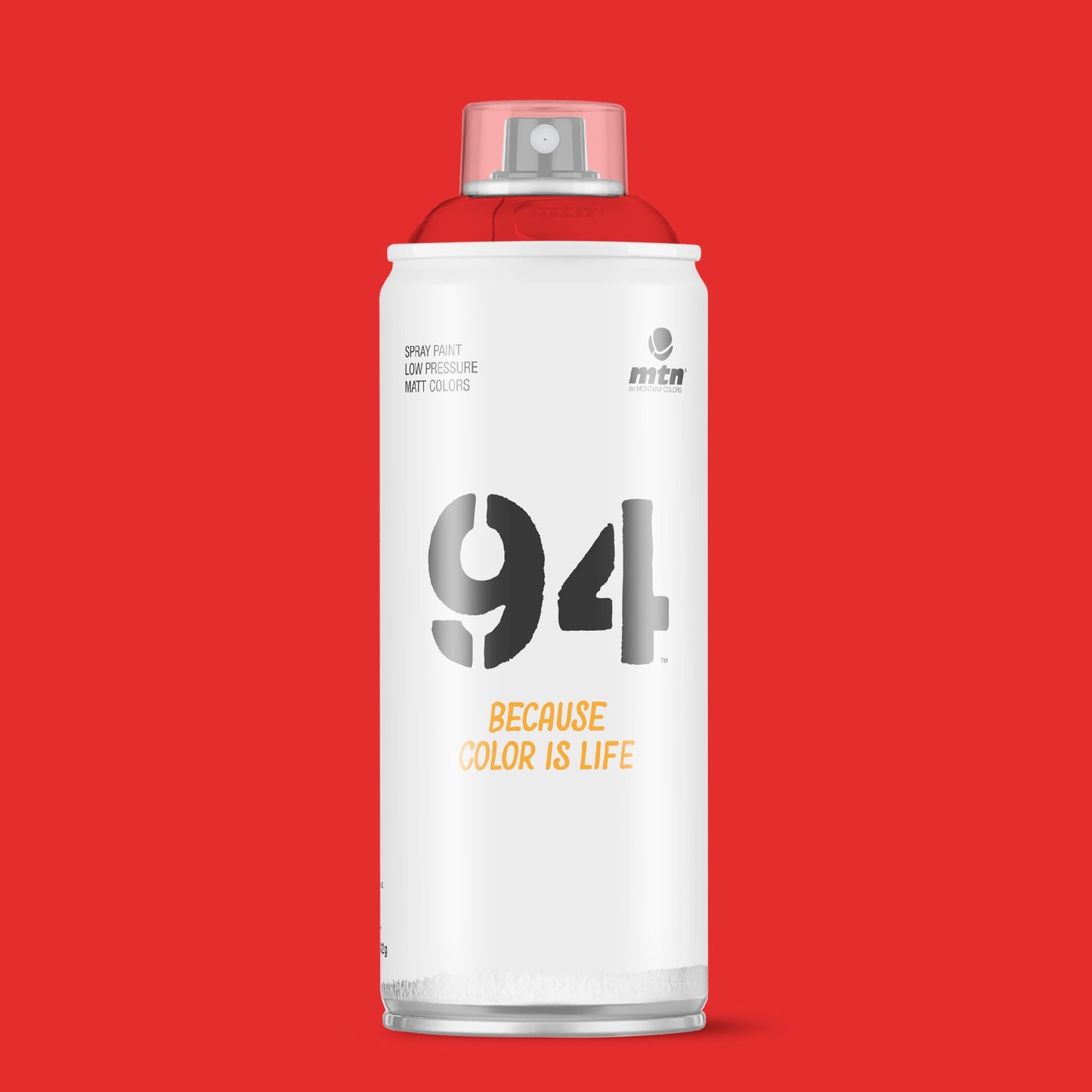 MTN 94 Low Pressure Spray Paints | DIY, Quick Drying, Matt finish, Porous, Non-porous, Metal, Wood, and Walls - 400ml - Light Red Shade