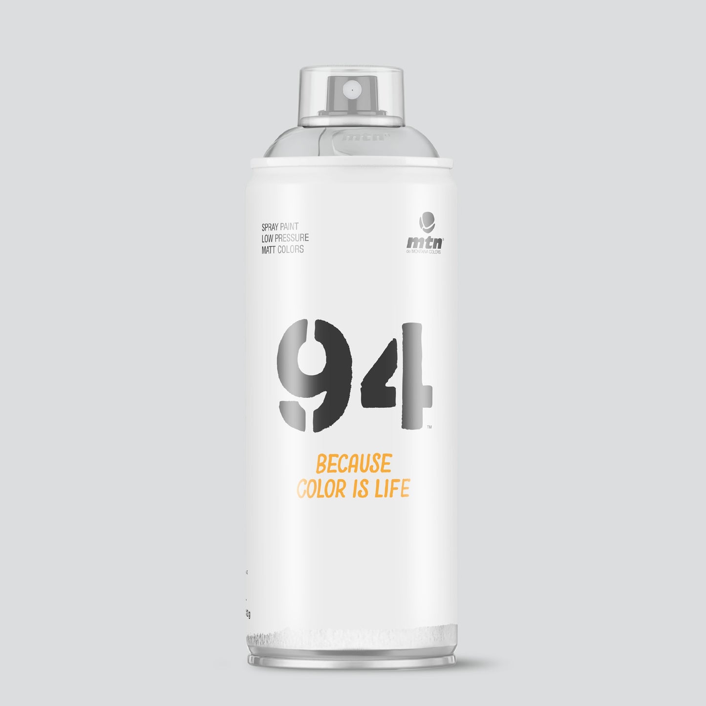 MTN 94 Low Pressure Spray Paints | DIY, Quick Drying, Matt finish, Porous, Non-porous, Metal, Wood, and Walls - 400ml - Pearl Grey Shade