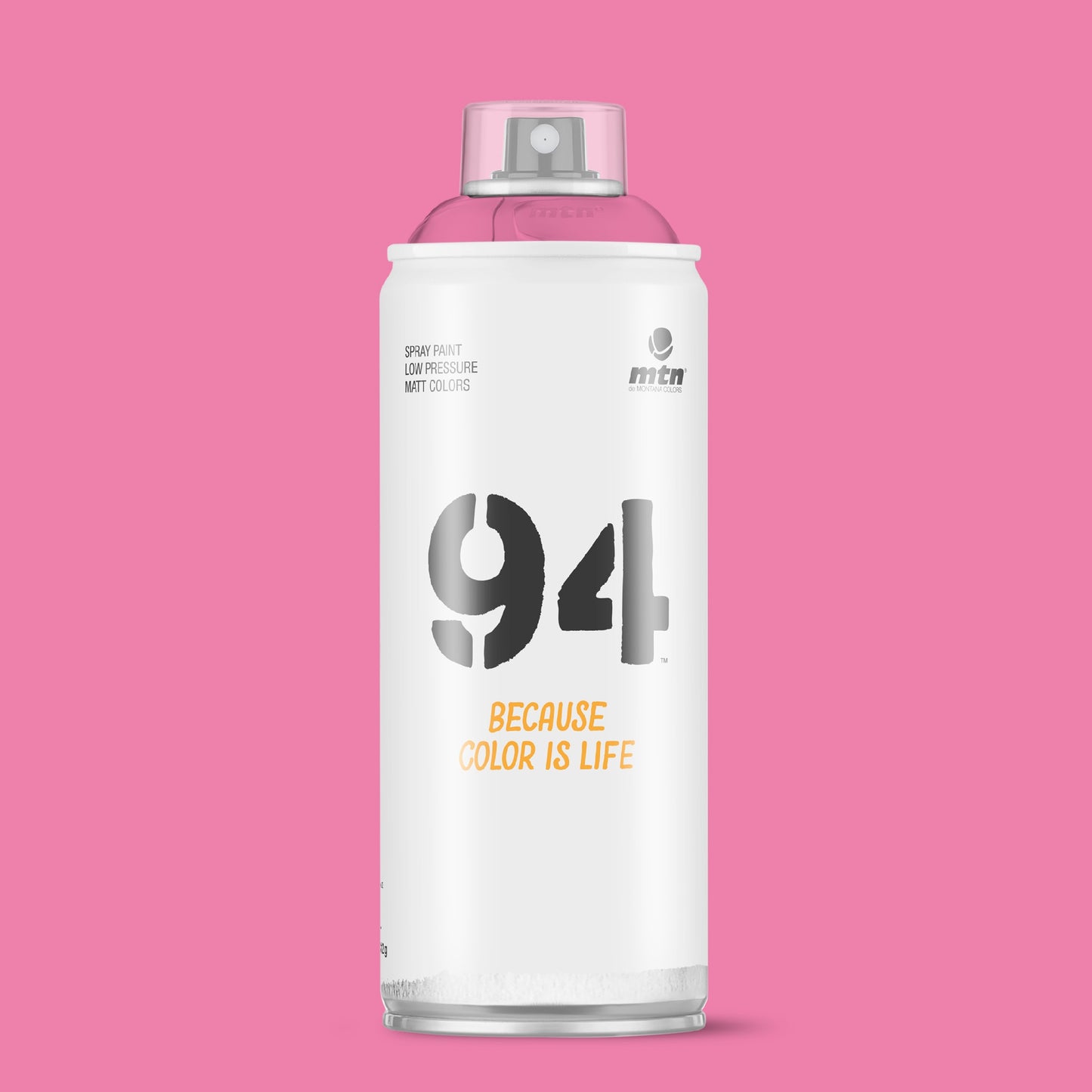 MTN 94 Low Pressure Spray Paints | DIY, Quick Drying, Matt finish, Porous, Non-porous, Metal, Wood, and Walls - 400ml - Orchid Pink Shade