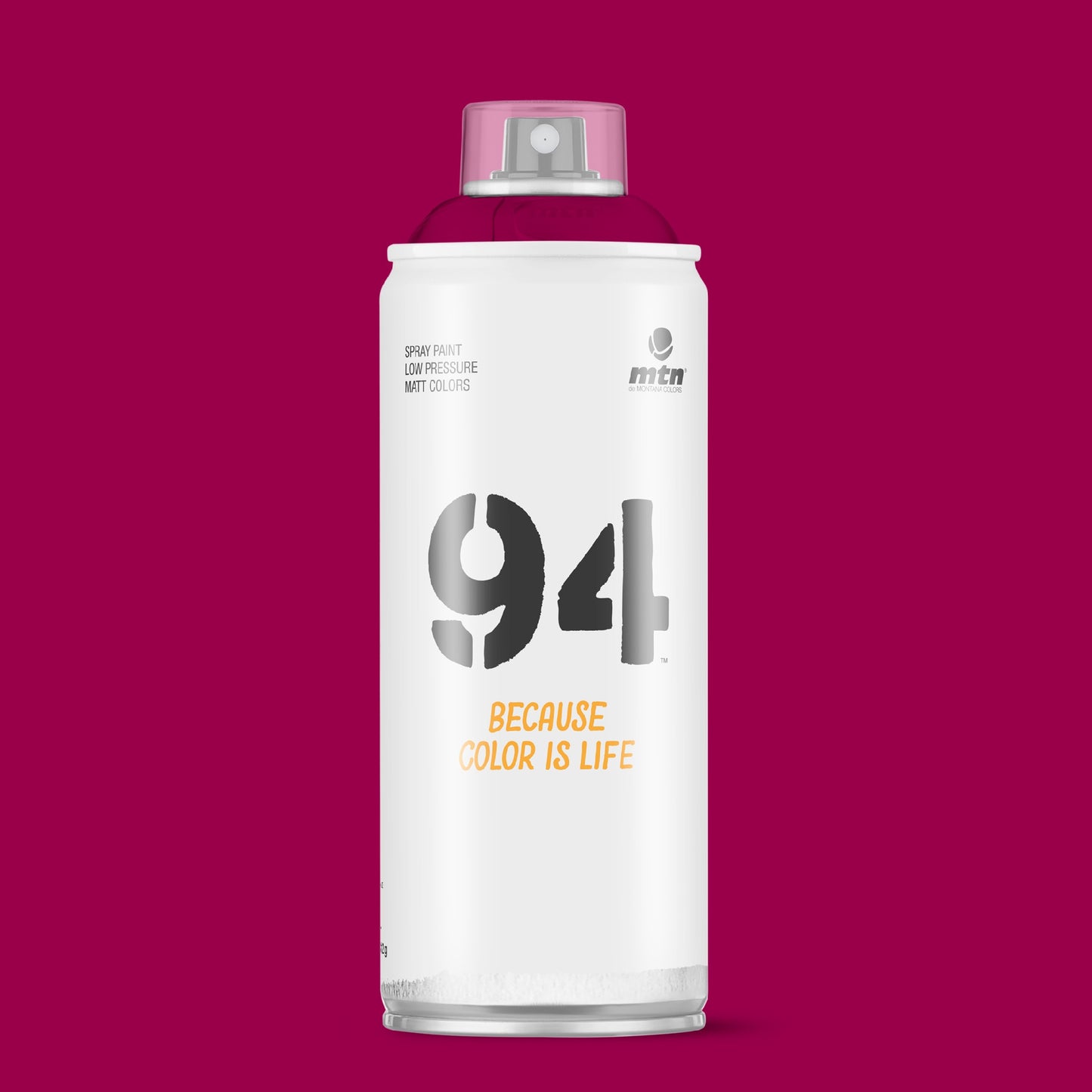 MTN 94 Low Pressure Spray Paints | DIY, Quick Drying, Matt finish, Porous, Non-porous, Metal, Wood, and Walls - 400ml - Acai red Shade