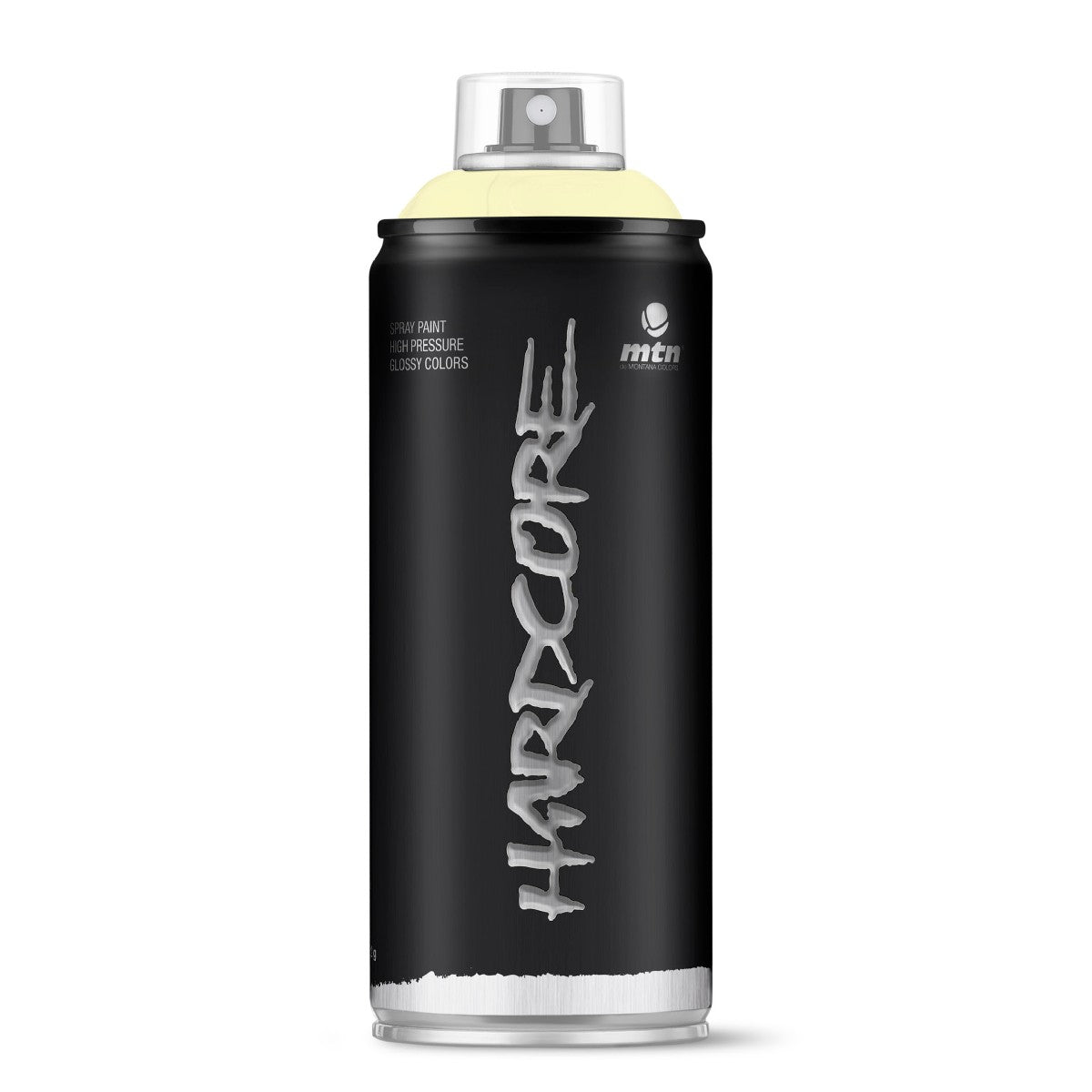 MTN Hardcore High Pressure Spray Paints |DIY, Quick Drying with gloss finish for most surfaces like Porous, Non-porous, Metal, Wood, and Walls - 400ml Unicorn Yellow