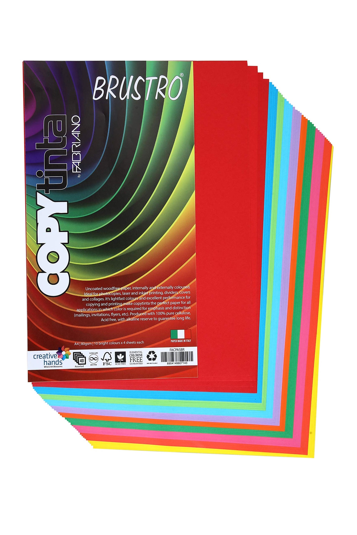 Fabriano Copy Tinta A4 Assorted Bright (Pack of 2)