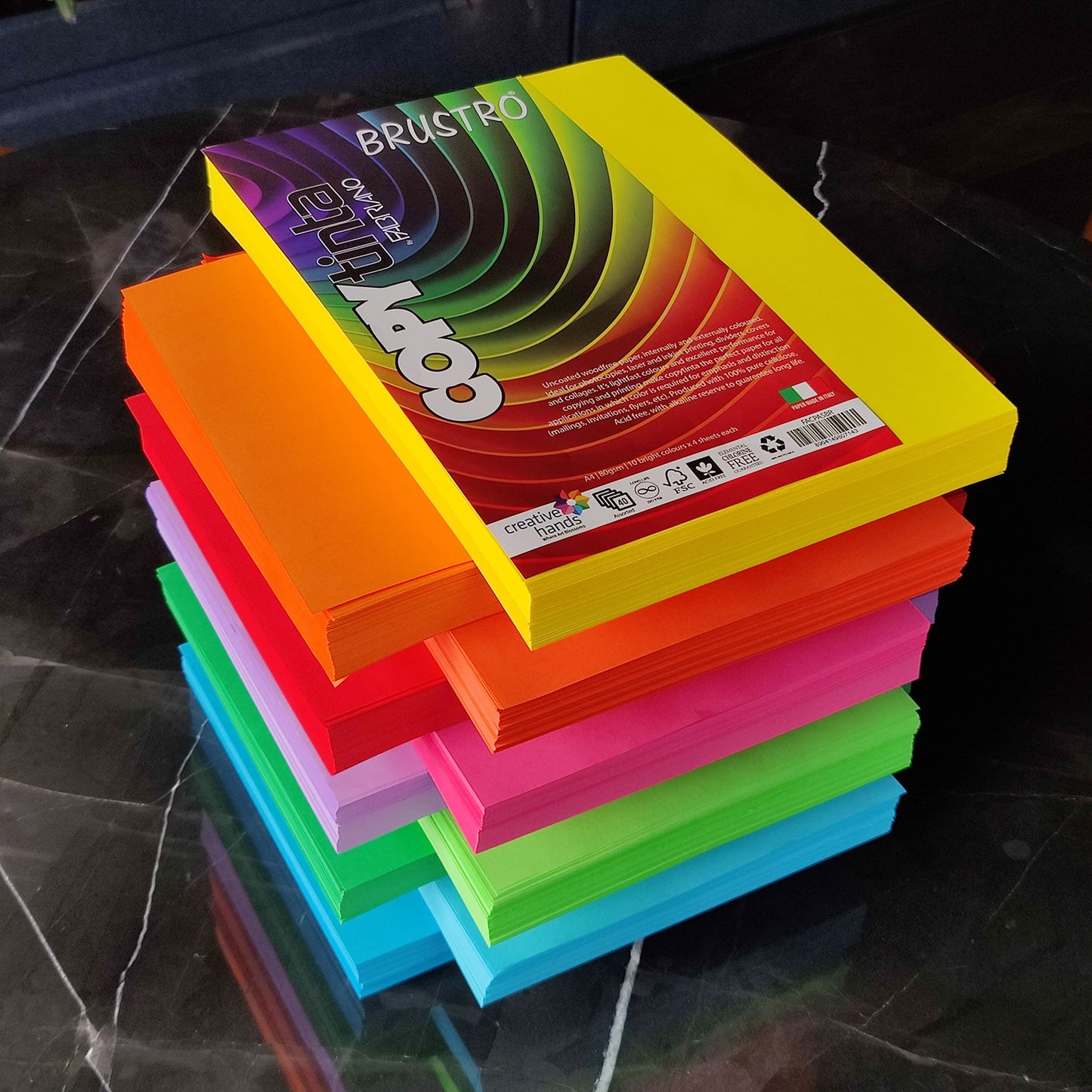 Fabriano Copy Tinta A4 Assorted Bright (Pack of 2)