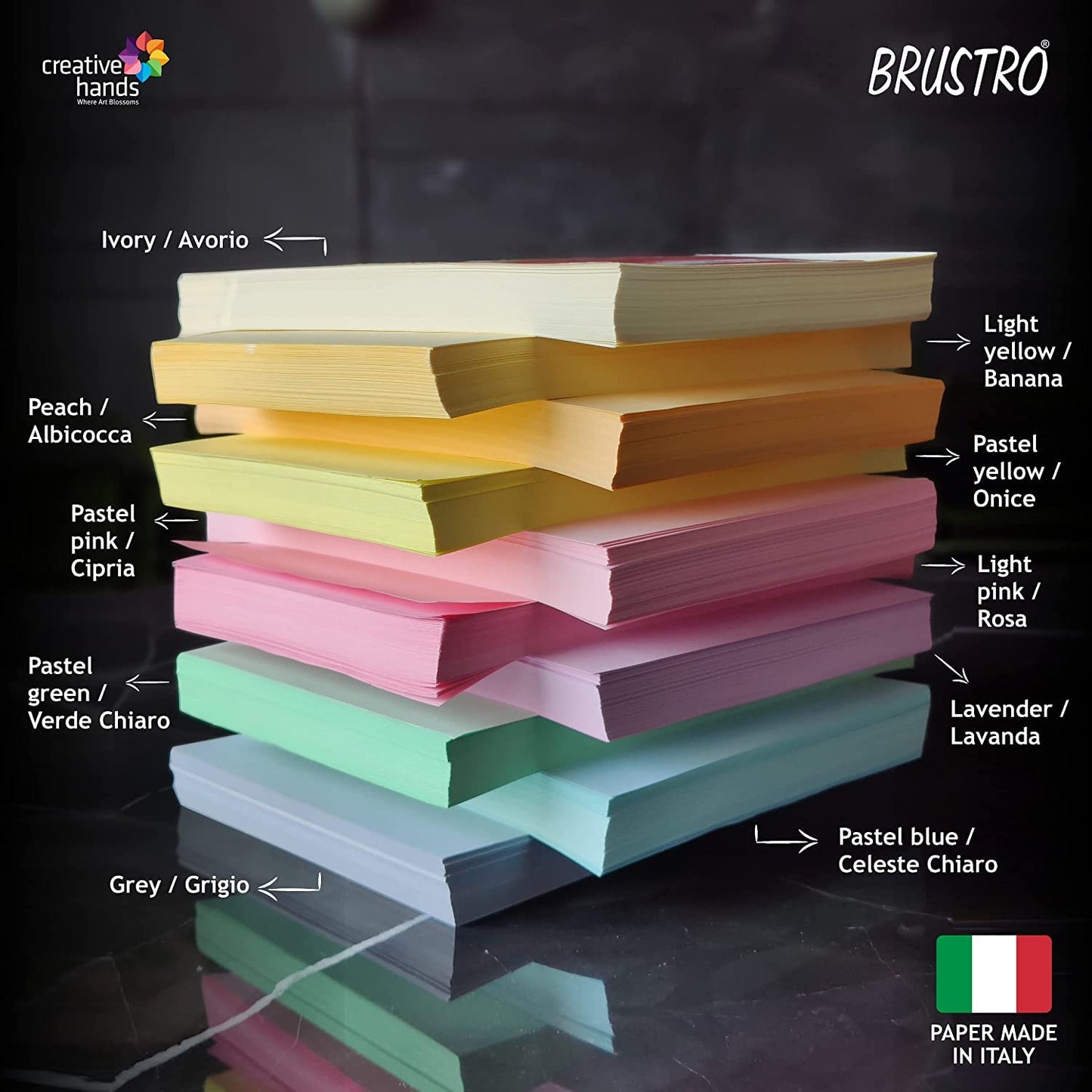 Fabriano Copy Tinta A4 Assorted Bright & Soft Combo Pack