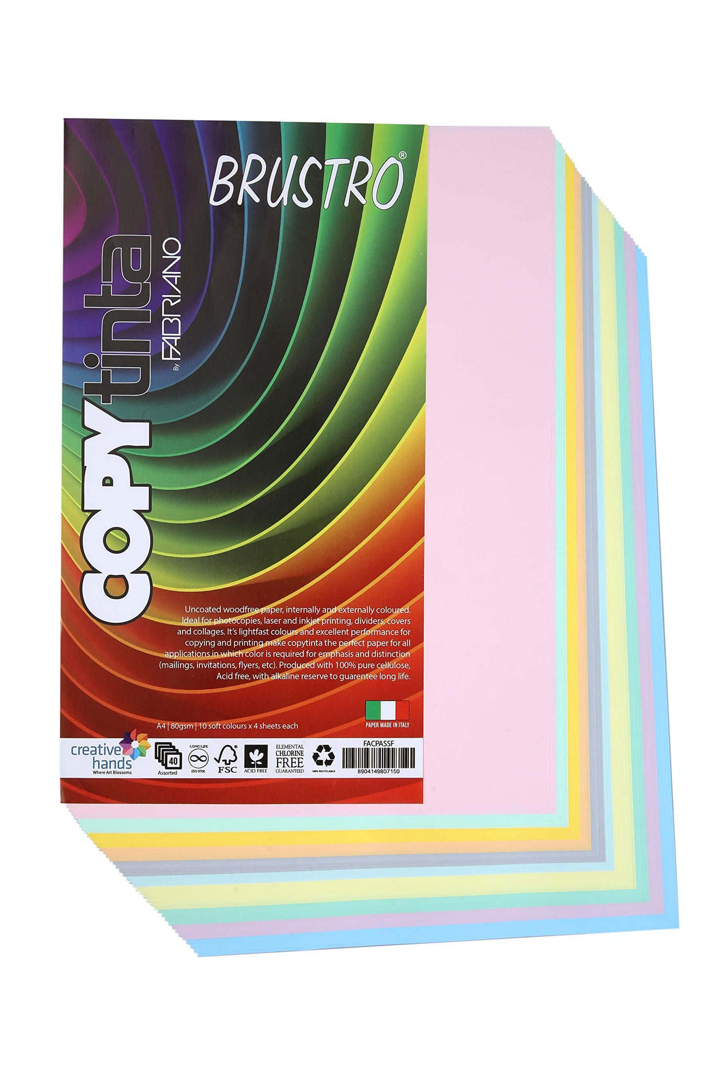 Fabriano Copy Tinta A4 Assorted Soft (Pack of 2)