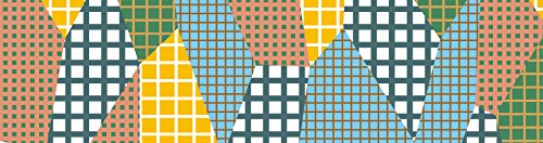 mt Washi Japanese Masking Tape Borders , 15 mm x 7 mtrs Shade - separate check dull tone, ( Pack Of 1 )