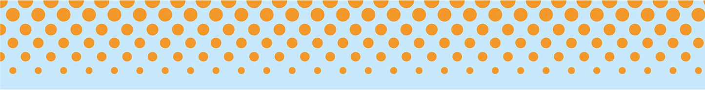 mt Washi Japanese Masking Tape , 15mm x 7 mtrs Shade - Pop Dot Blue