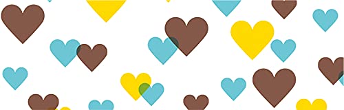mt Washi Japanese Masking Tape Kids Series, Shade -Motif Heart,15 mm x 7mtrs, (Pack of 1)