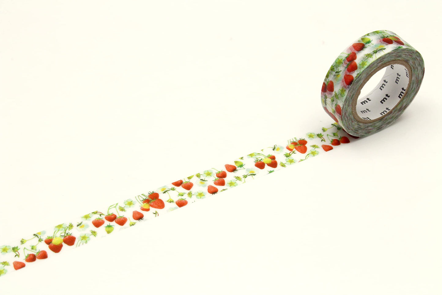 mt Washi Japanese Masking Tape EX Series, 15 mm x 10 mtrs Shade - Strawberry