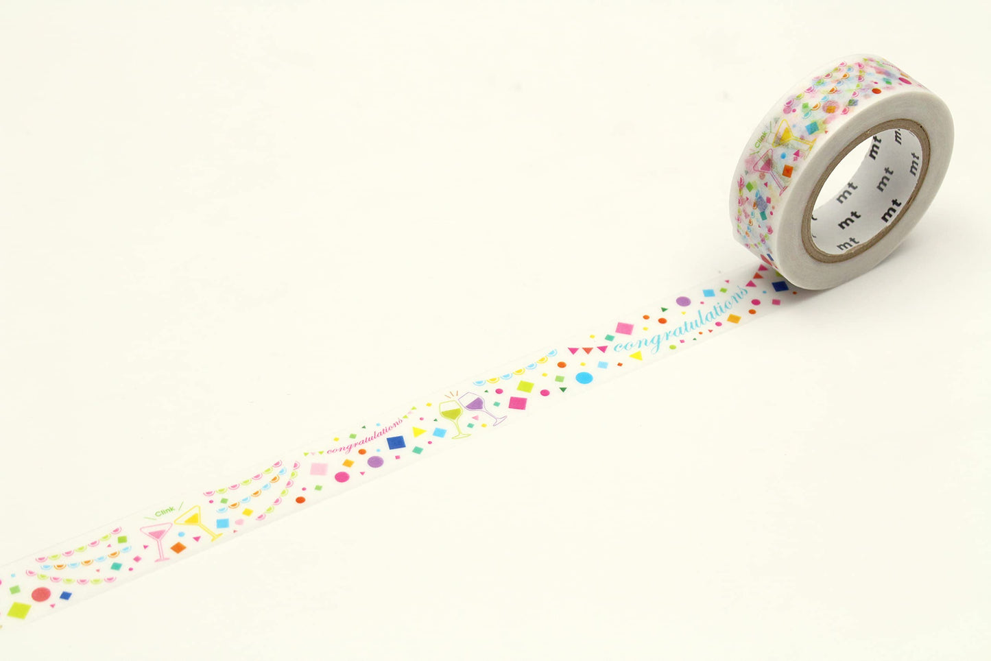 mt Washi Japanese Masking Tape EX Series, 15 mm x 10 mtrs Shade - Cheers