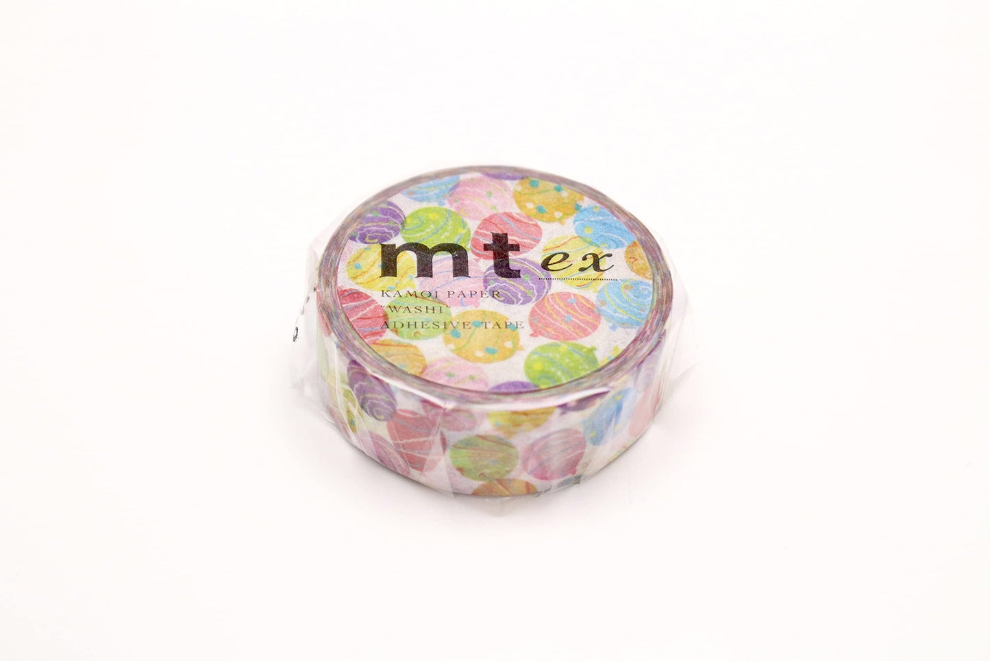 mt Washi Japanese Masking Tape EX Series, 15 mm x 7 mtrs Shade - YoYo balloon,