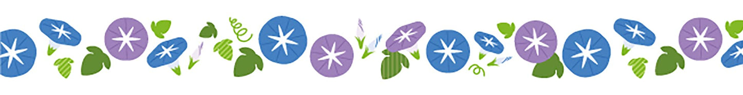 mt Washi Japanese Masking Tape , 7mm x 7 mtrs Shade - Morning Glory Line