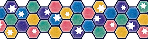 mt Washi Masking Tape Fab Die- Cut, Stars and Tiles, 45 mm x 3 mtrs (Pack of 1)