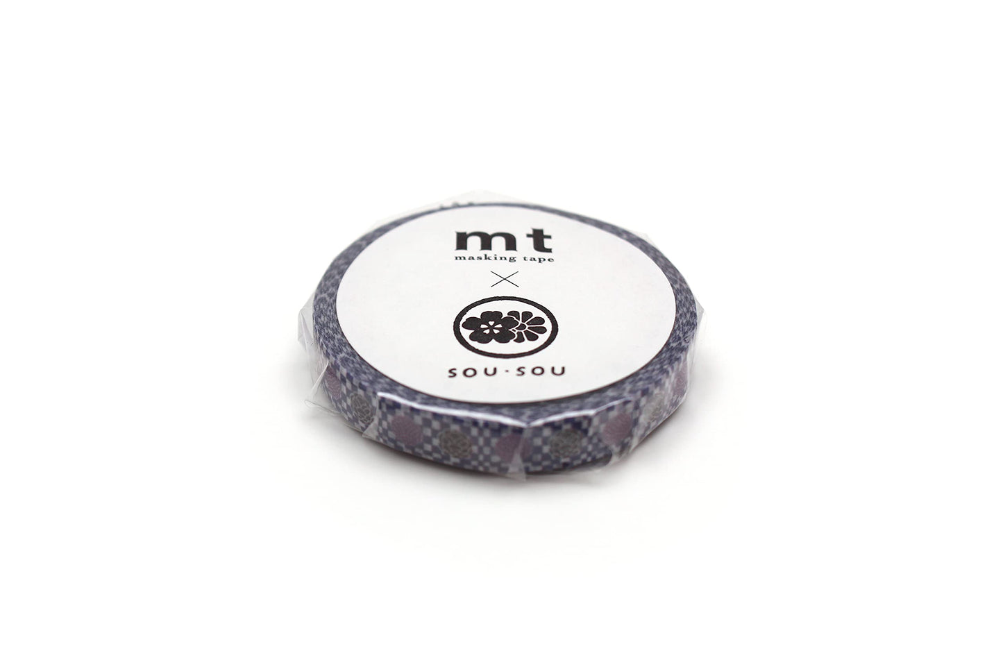 mt Washi Japanese Masking Tape ,Shade - Arare Ni Kamon ,7mm x 7mtr (Pack of 1)